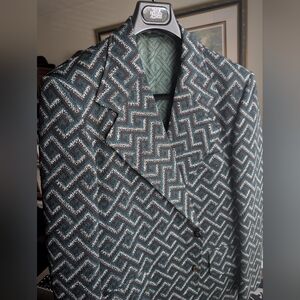 Vintage Petrocelli Jacquard Textured Blazer